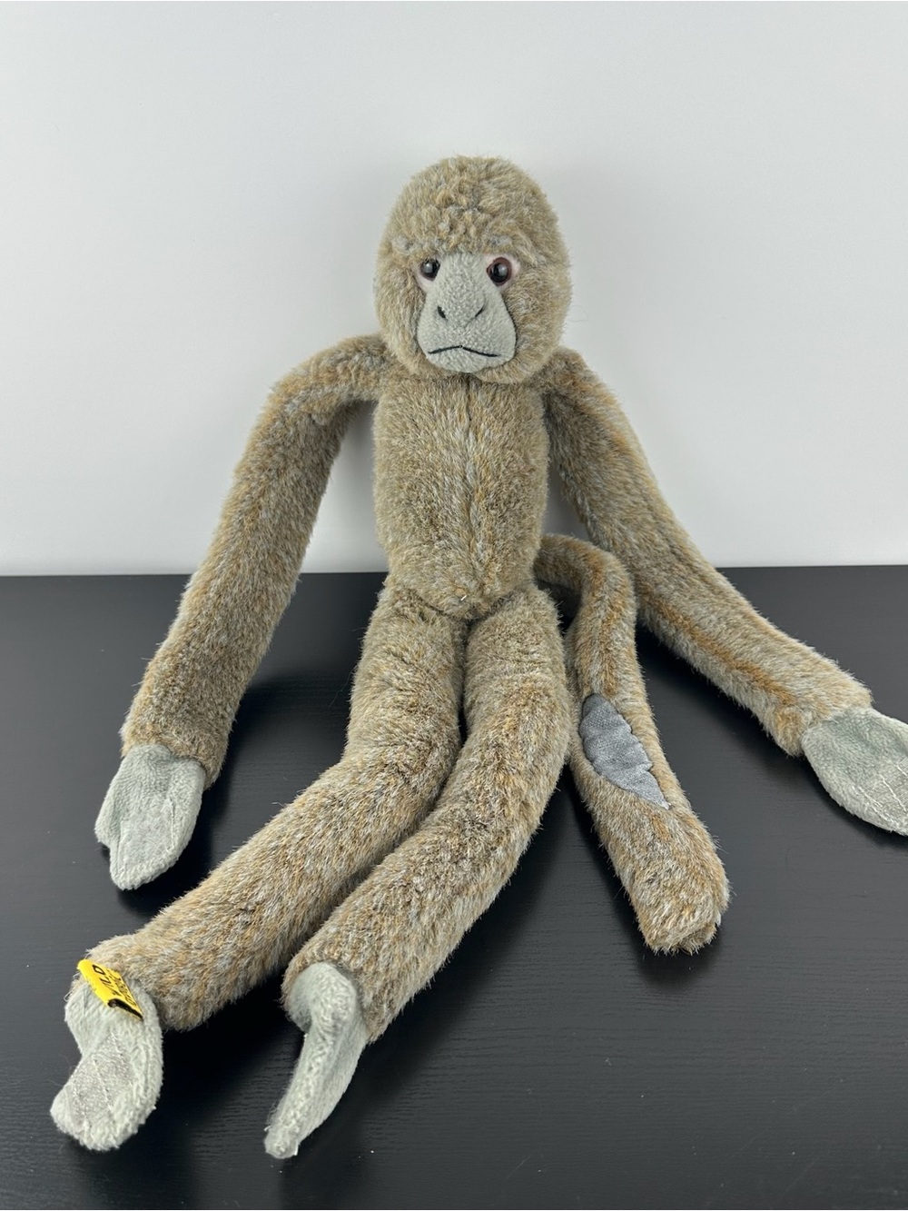 Wild Republic K&M RARE Hanging Monkey 17” Gray Orange Plush Hands Feet Attach